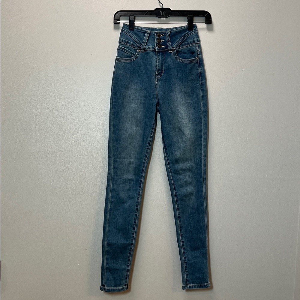 High-Waisted Blue Women’s Jeans